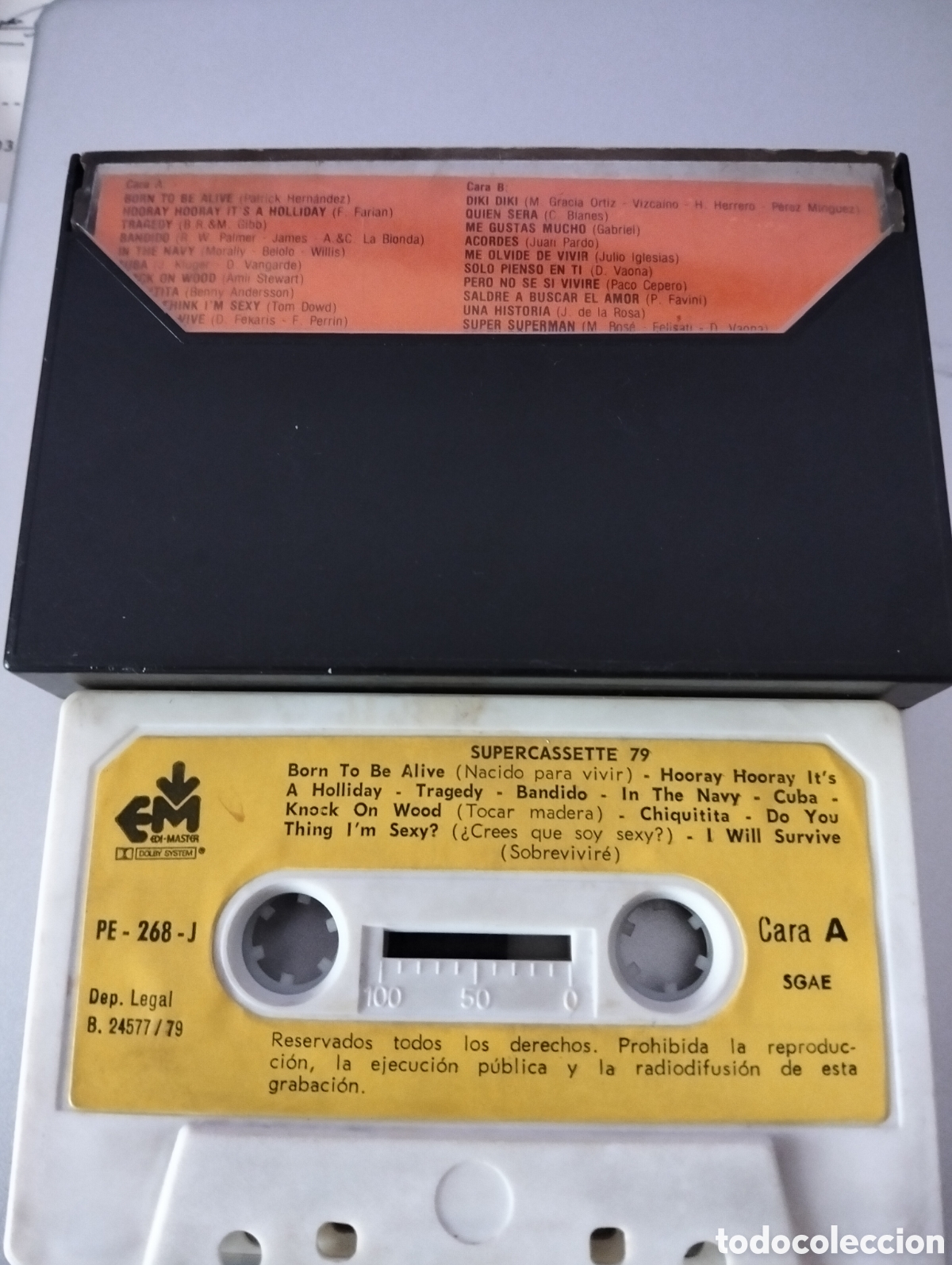 Casetes antiguos: SUPER -CASSETTE 79 CASETE - Foto 3
