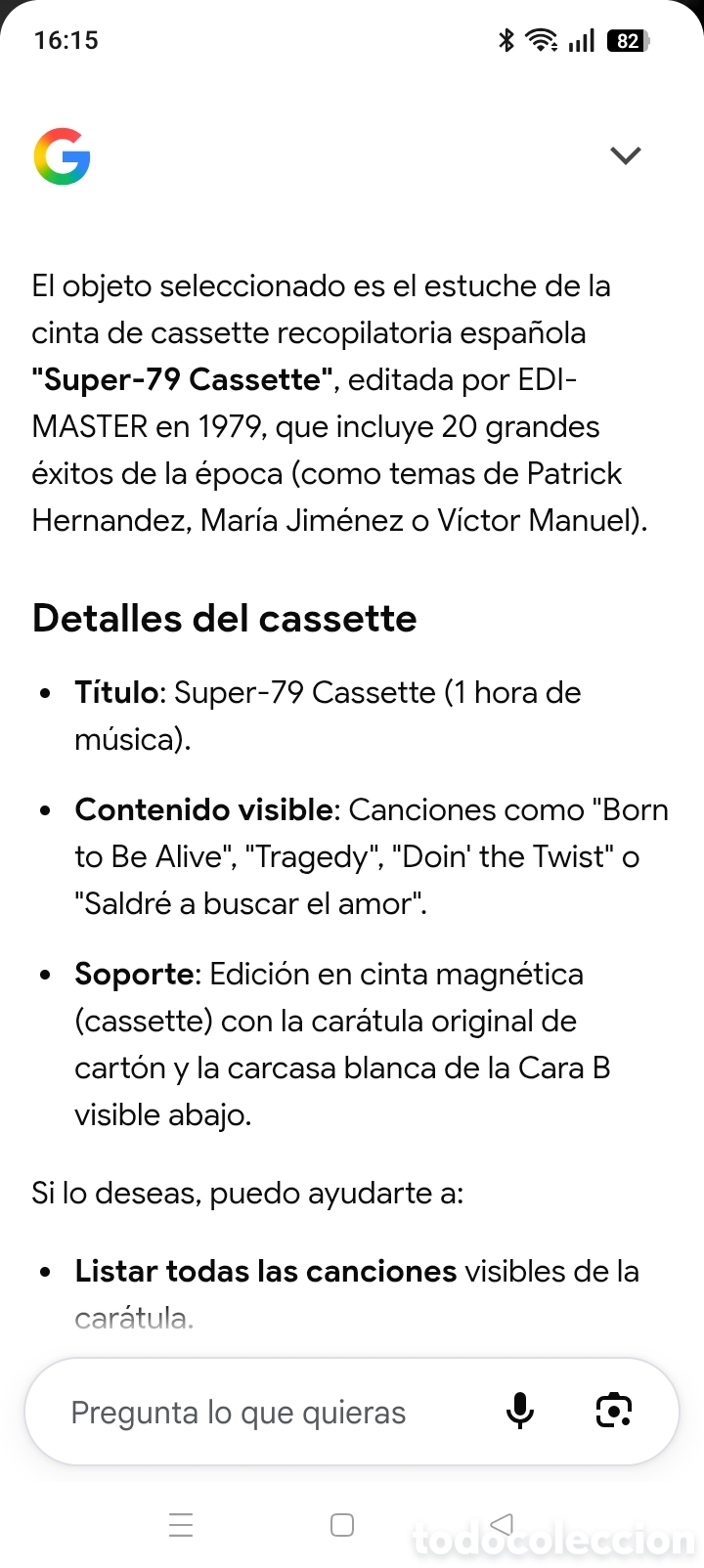 Casetes antiguos: SUPER -CASSETTE 79 CASETE - Foto 4