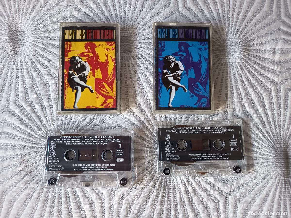 Casetes antiguos: Guns N' Roses &ndash; Use Your Illusion I y II ediciones europeas de 1991