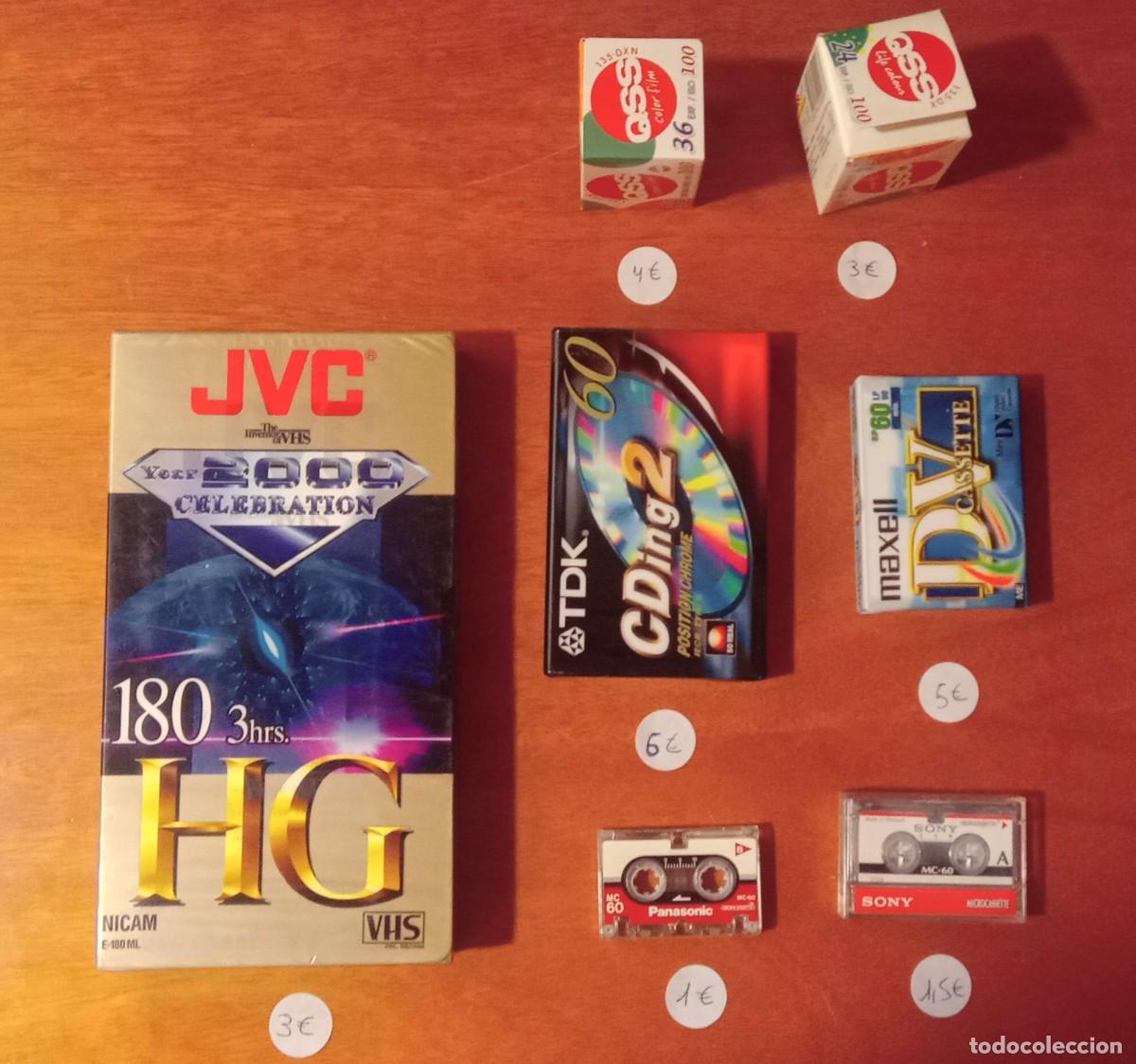 Casetes antiguos: Lote cintas virgenes de VHS-Cassette-Videocamara-Fotografia-