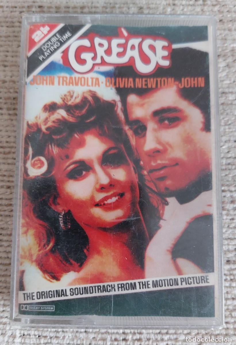 Casetes antiguos: Cassette original de la banda sonora de Grease