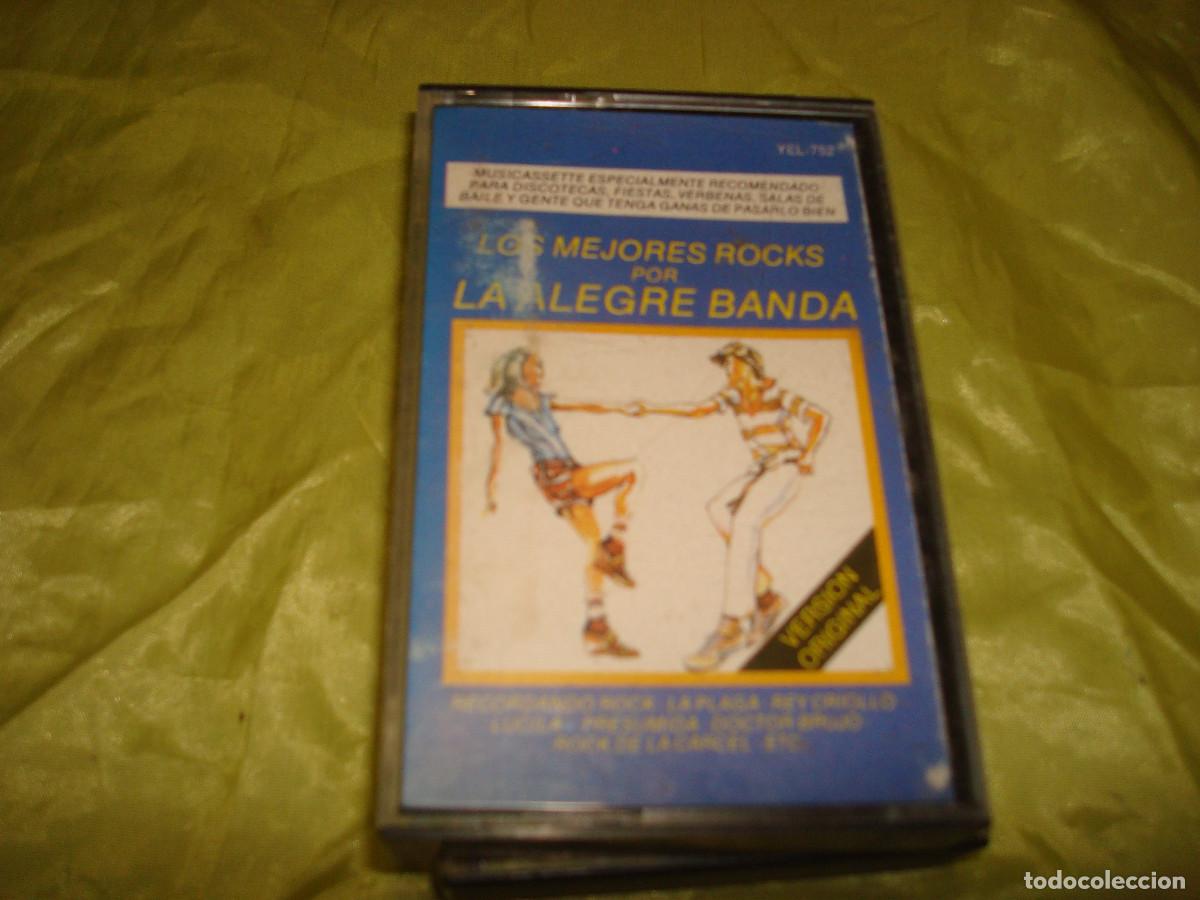 Casetes antiguos: LOS MEJORES ROCKS POR LA ALEGRE BANDA. YEL, 1979. CASETE