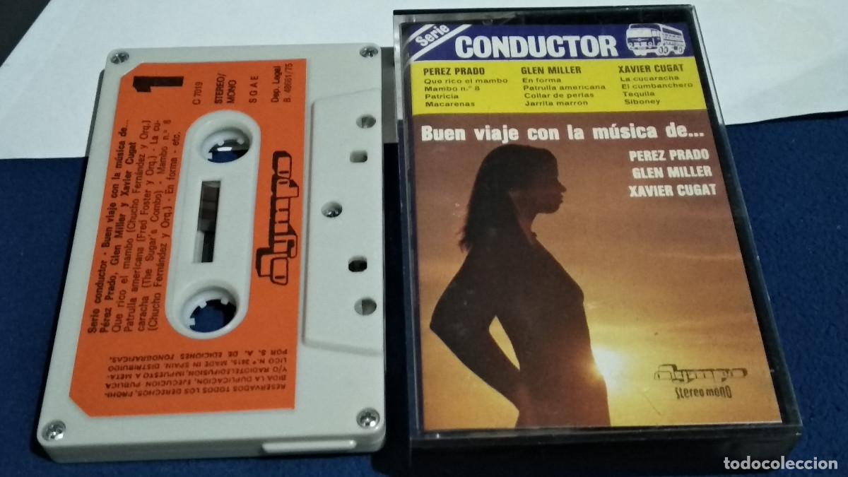 Casetes antiguos: Serie Conductor / Buen Viaje Con La M&uacute;sica De Glenn Miller, Perez Prado, Xavier Cugat CASETE 1975