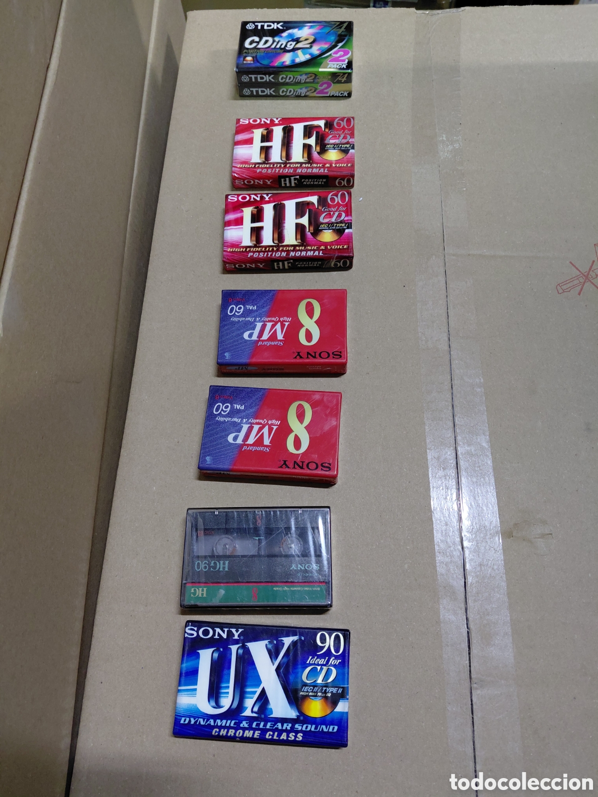 Casetes antiguos: Lote de 8 cintas de cassette precintadas