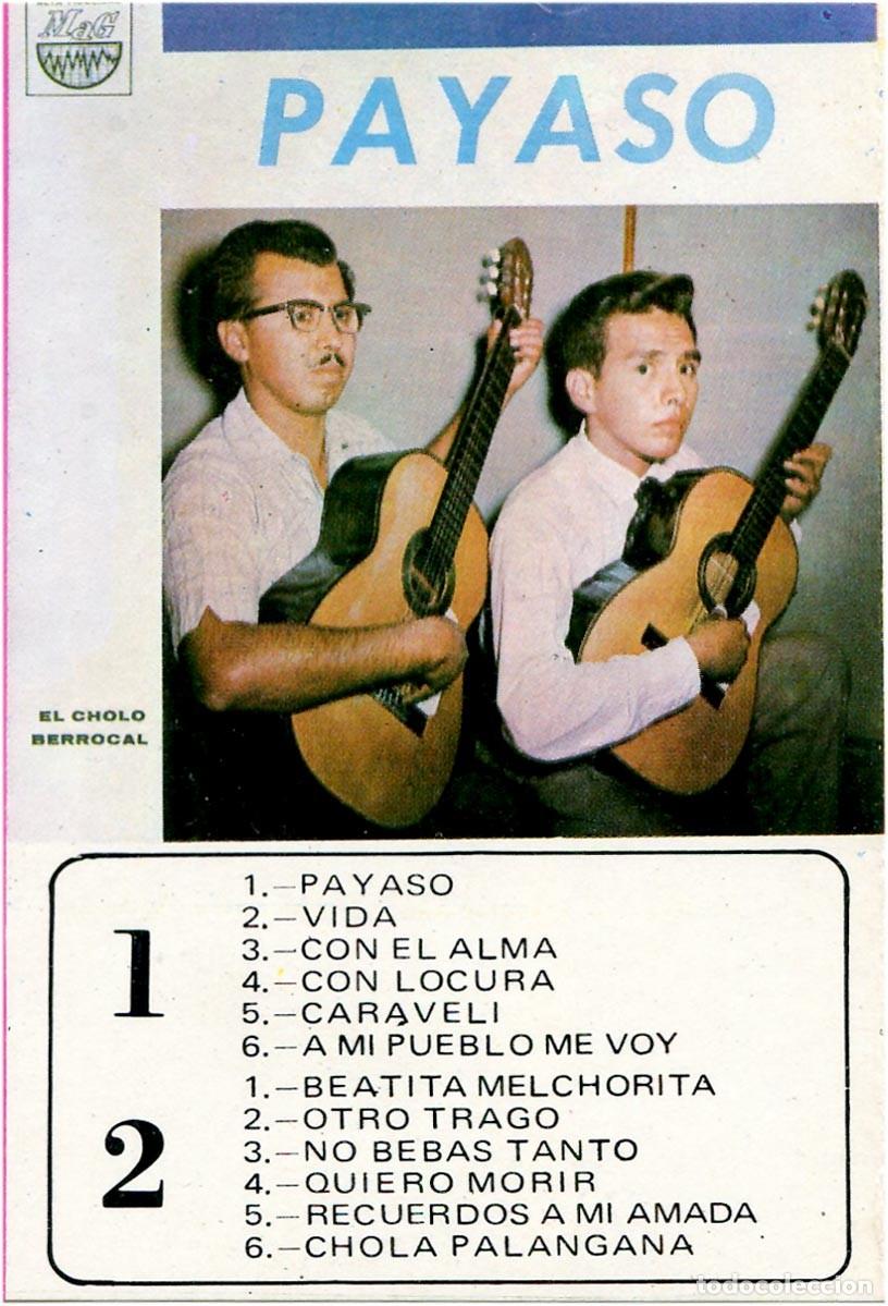 Casetes antiguos: El Cholo Berrocal - Payaso - Cassette Peru - Mag CS-005 - EX/EX