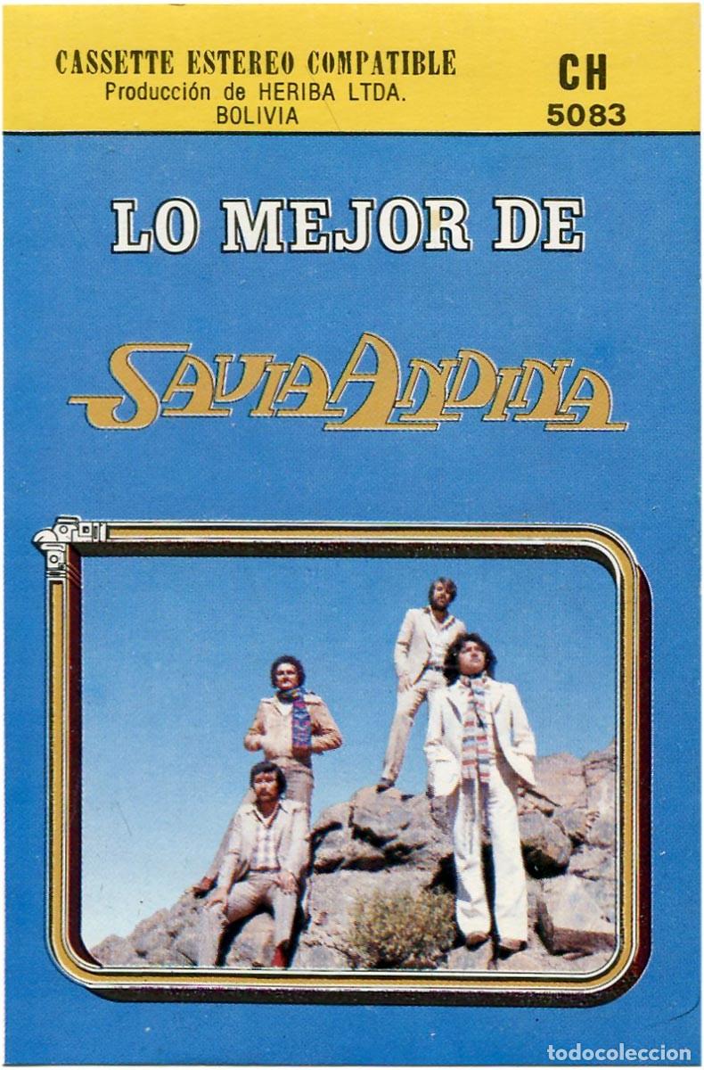 Casetes antiguos: Savia Andina - Lo Mejor De... - Cassette Bolivia - Discos Heriba CH 5083 - EX/EX