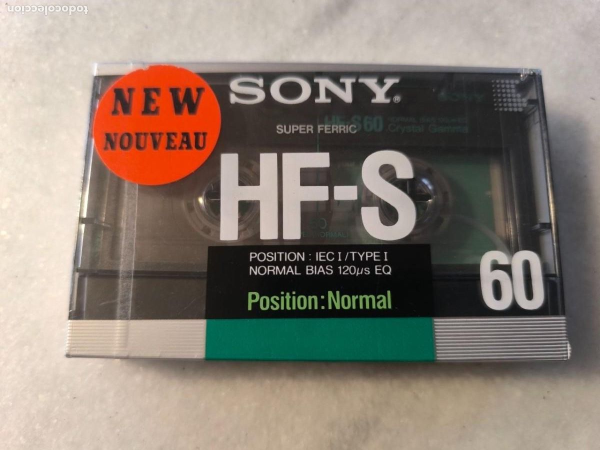 Casetes antiguos: CASSETTE VIRGEN PRECINTADO SONY HF-S 60 MINUTOS