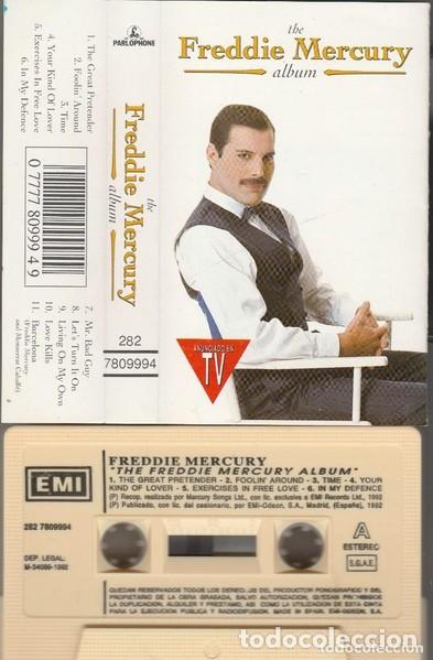 Casetes antiguos: Freddie Mercury &rdquo;The Freddie Mercury Album&rdquo;, cassette espa&ntilde;ol