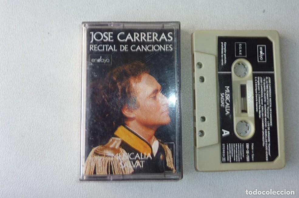 Casetes antiguos: MUSICALIA SALVAD // JOSE CARRERAS // RECITAL DE CANCIONES // 1985 // CASETE