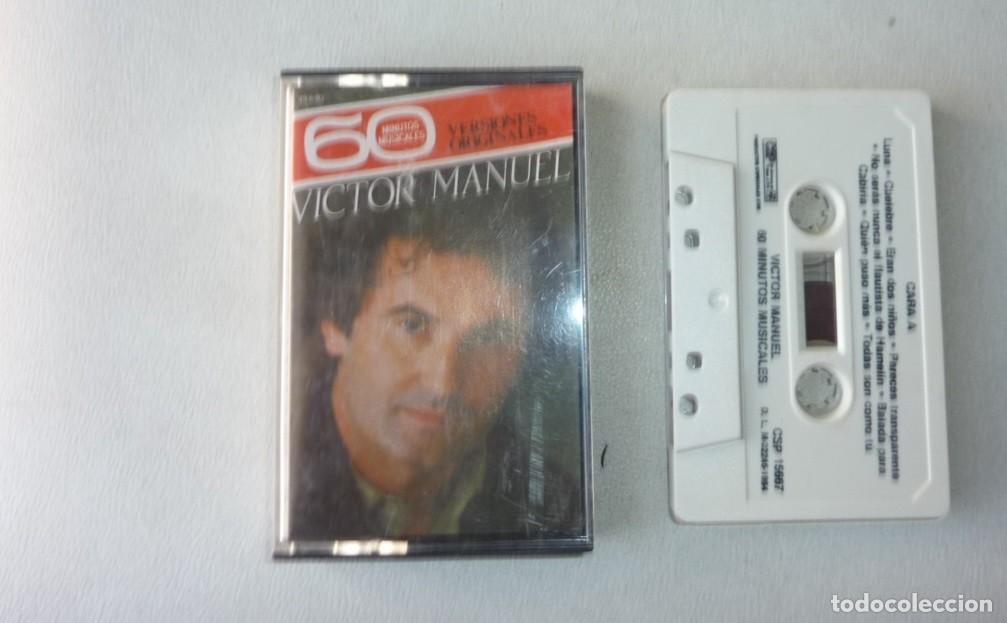 Casetes antiguos: VICTOR MANUEL // 60 MINUTOS MUSICALES // 1984 // CASETE