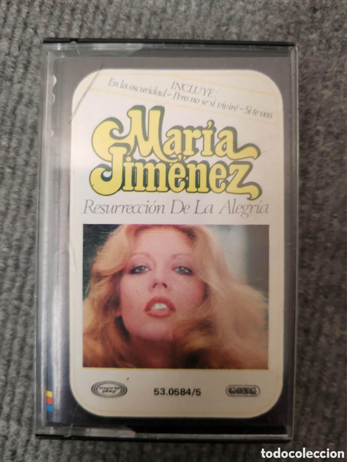 Casetes antiguos: Casete Maria Jimenez, 1979, Resurreccion de la Alegria