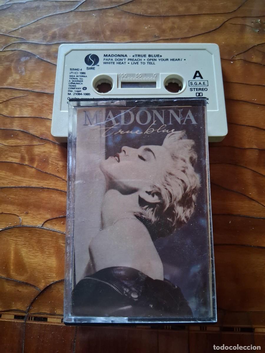 Casetes antiguos: Casete cinta de m&uacute;sica MADONNA &lrm;&ndash; TRUE BLUE