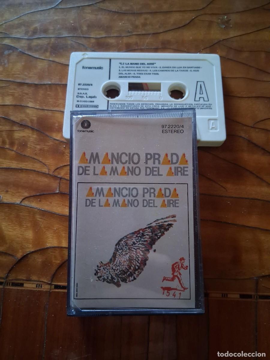 Casetes antiguos: Casete cassette Amancio Prada de la mano del aire