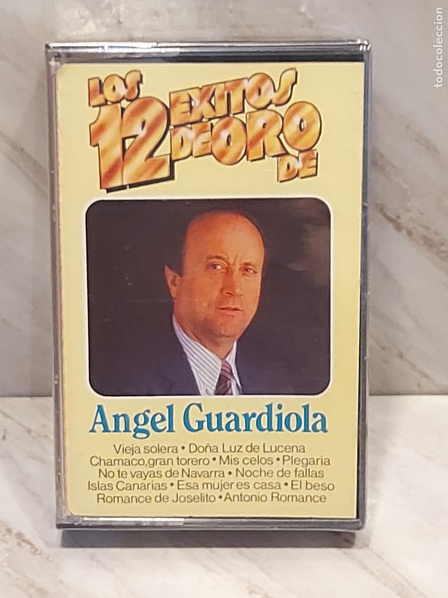 Casetes antiguos: &Aacute;NGEL GUARDIOLA | LOS 12 &Eacute;XITOS DE ORO | MC-PERAL MC-706 T-A7 | PRECINTADA