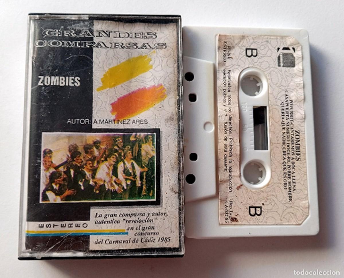 Casetes antiguos: CASSETTE CARNAVAL DE C&Aacute;DIZ 1985 COMPARSA ZOMBIES DE ANTONIO MARTINEZ ARES