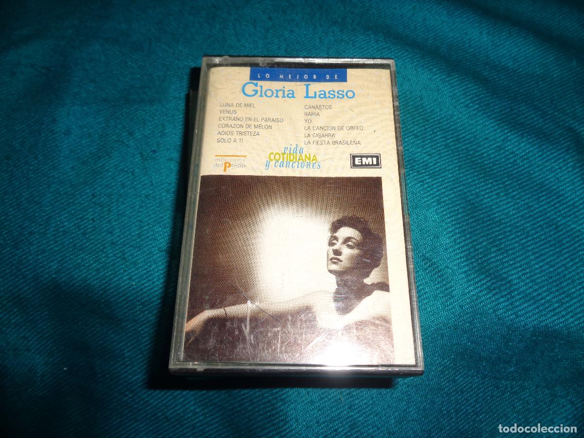 Casetes antiguos: LO MEJOR DE GLORIA LASSO. VIDA COTIDIANA Y CANCIONES. EMI, 1990. CASETE