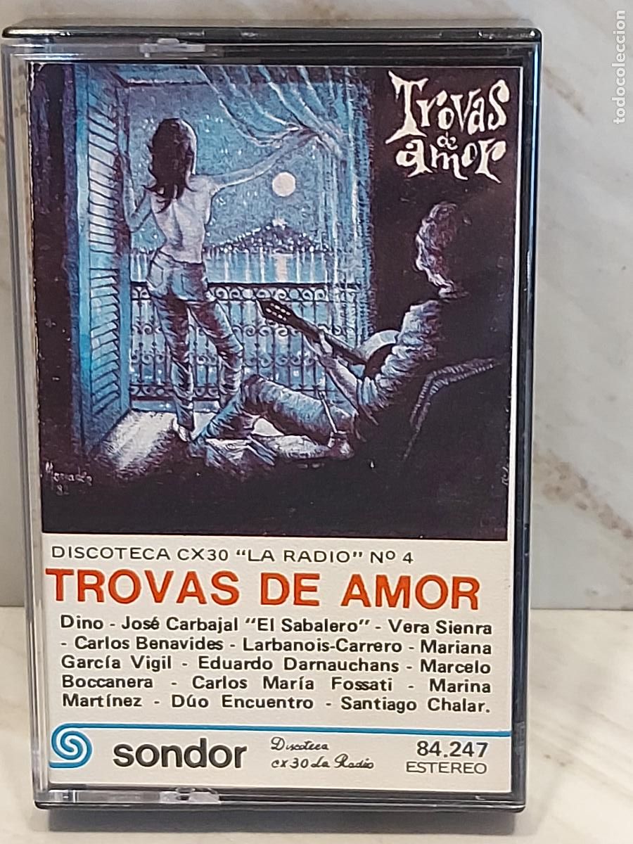 Casetes antiguos: TROVAS DE AMOR | MC-SONDOR 84.247 | URUGUAY | DIF&Iacute;CIL | DE LUJO