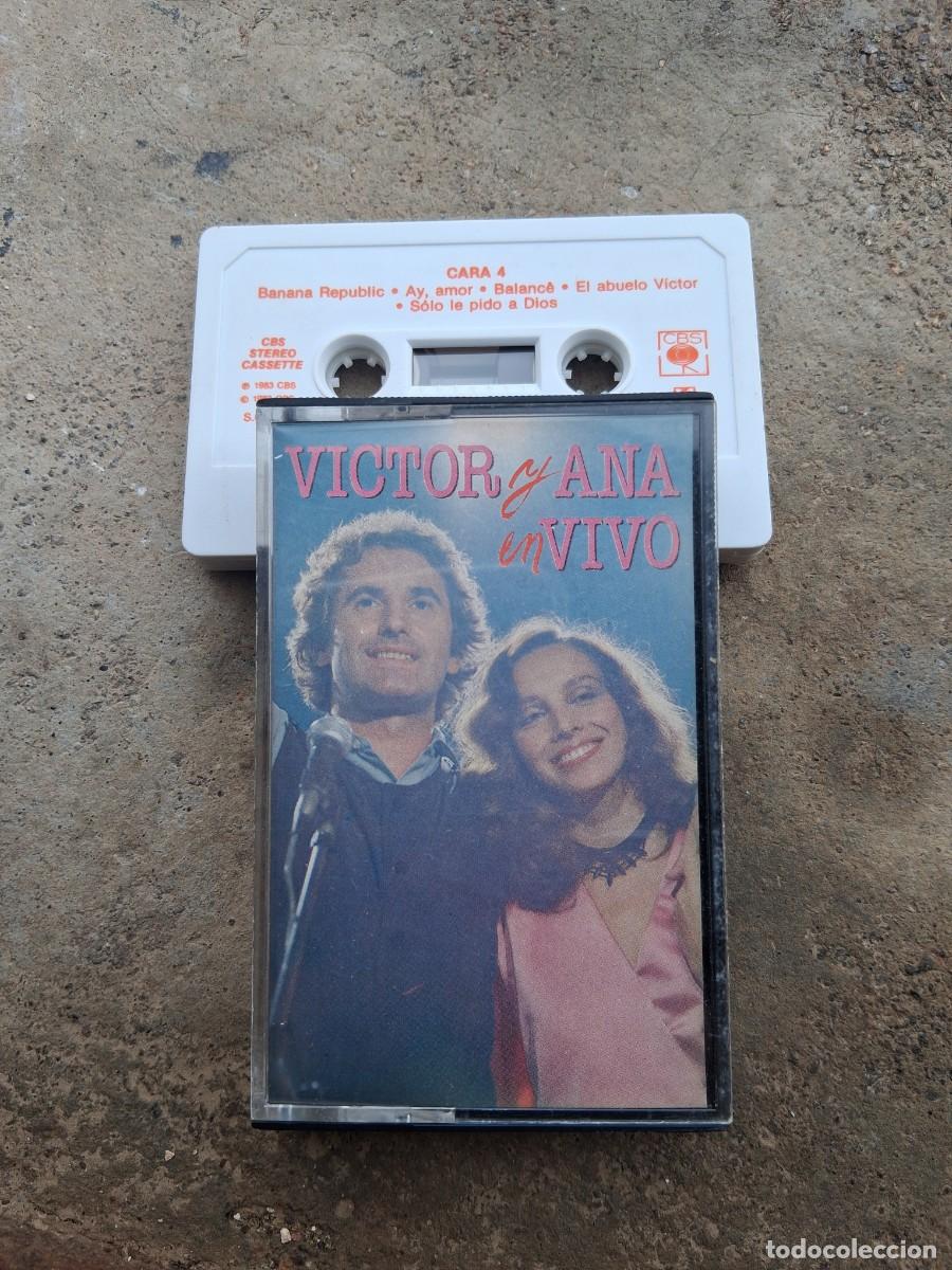Casetes antiguos: Cinta casete de m&uacute;sica Victor y Ana en vivo