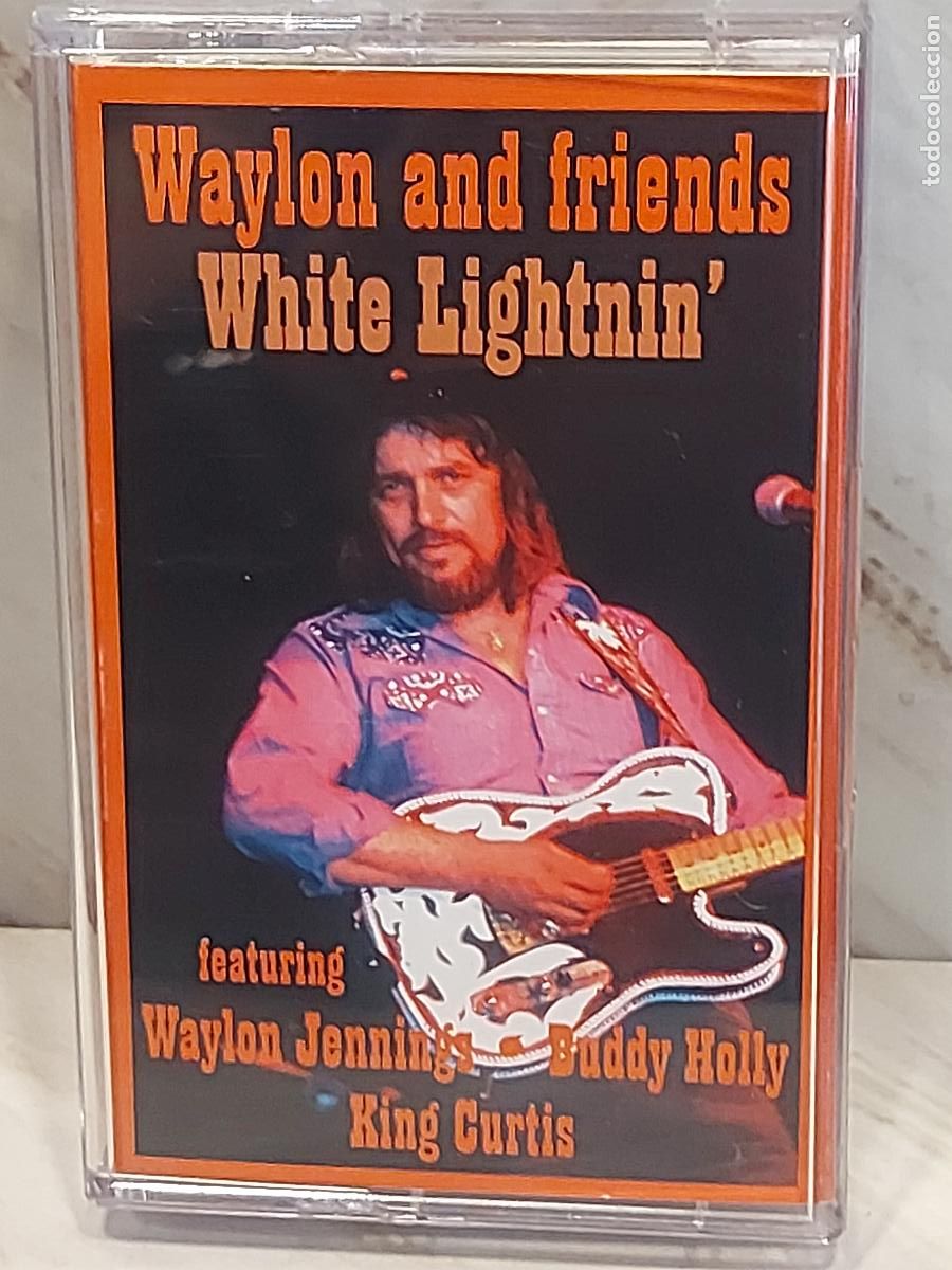 Casetes antiguos: WAYLON AND FRIENDS | WHITE LIGHTNIN' | MC-CASTLE MACMC 230 | UK 1994 | DE LUJO