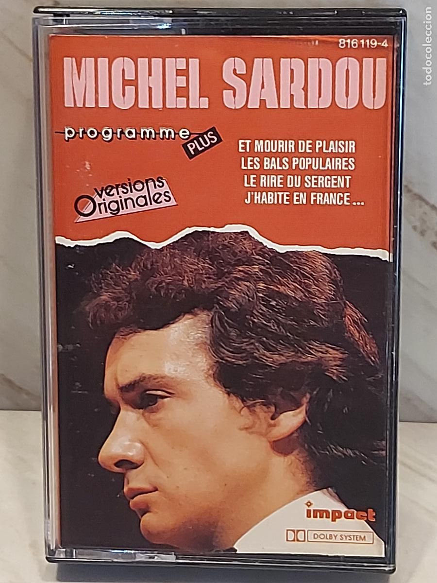 Casetes antiguos: MICHEL SARDOU | PROGRAMME PLUS | MC-IMPACT 816 119-4 | FRANCIA | DE LUJO