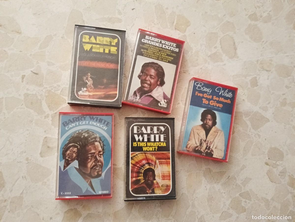 Casetes antiguos: 5 CINTAS CASET CASSETTE 20TH CENTURY BARRY WHITE - VARIOS TITULOS