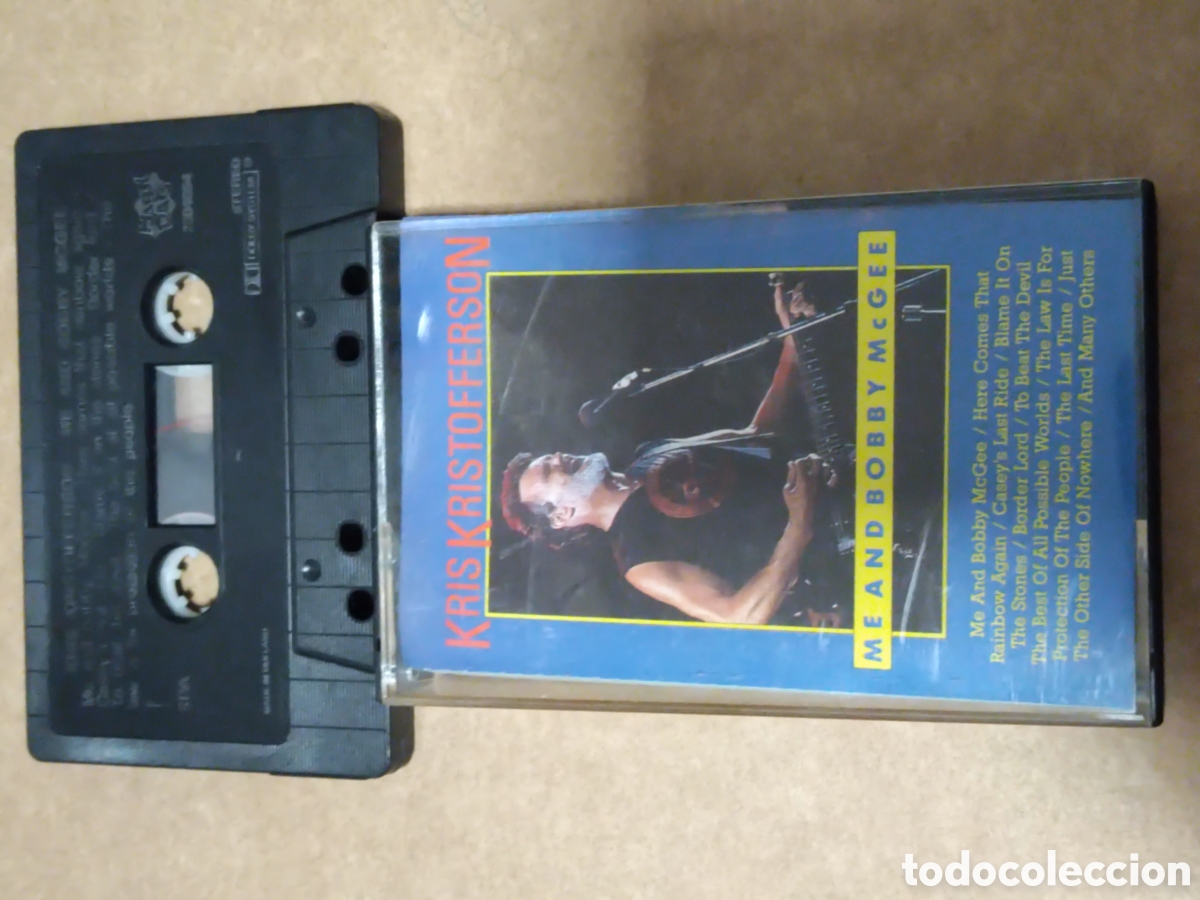 Casetes antiguos: Me And Bobby McGee es un casete recopilatorio del cantautor estadounidense Kris Kristofferson