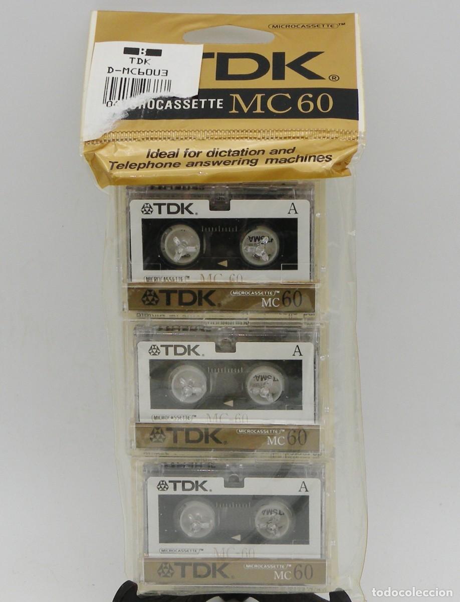 Old Cassettes: PACK DE 3 MICROCASSETTES MC60 TDK PRECINTADAS