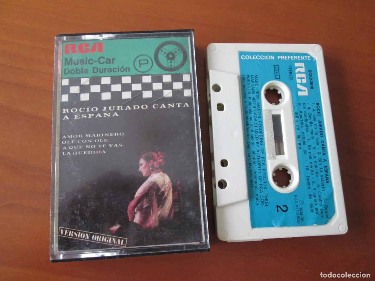 Casetes antiguos: ROCIO JURADO - CANTA A ESPA&Ntilde;A - MUSIC CAR COBLE DURACION - CASETE RCA 1977 - 21 TEMAS