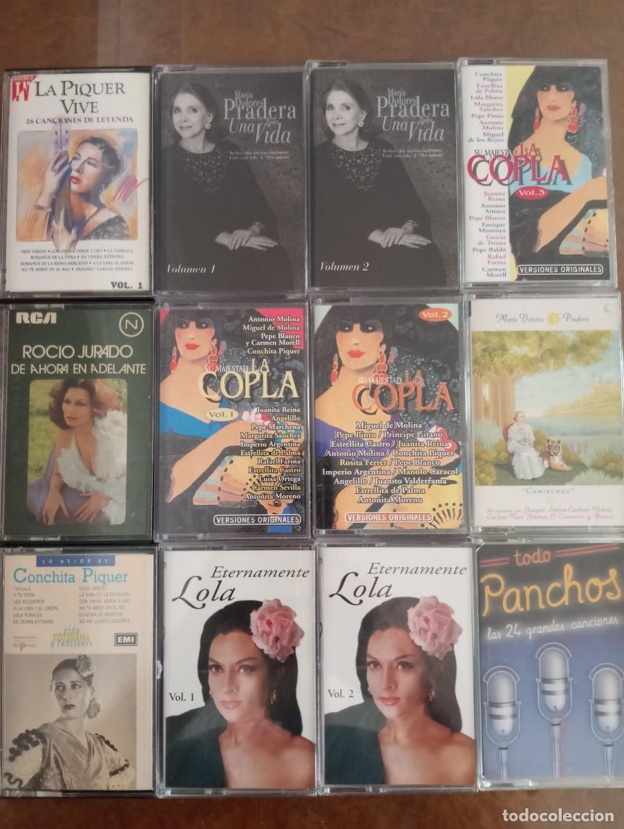 Casetes antiguos: 12 CINTAS DE CASETES DE COPLAS