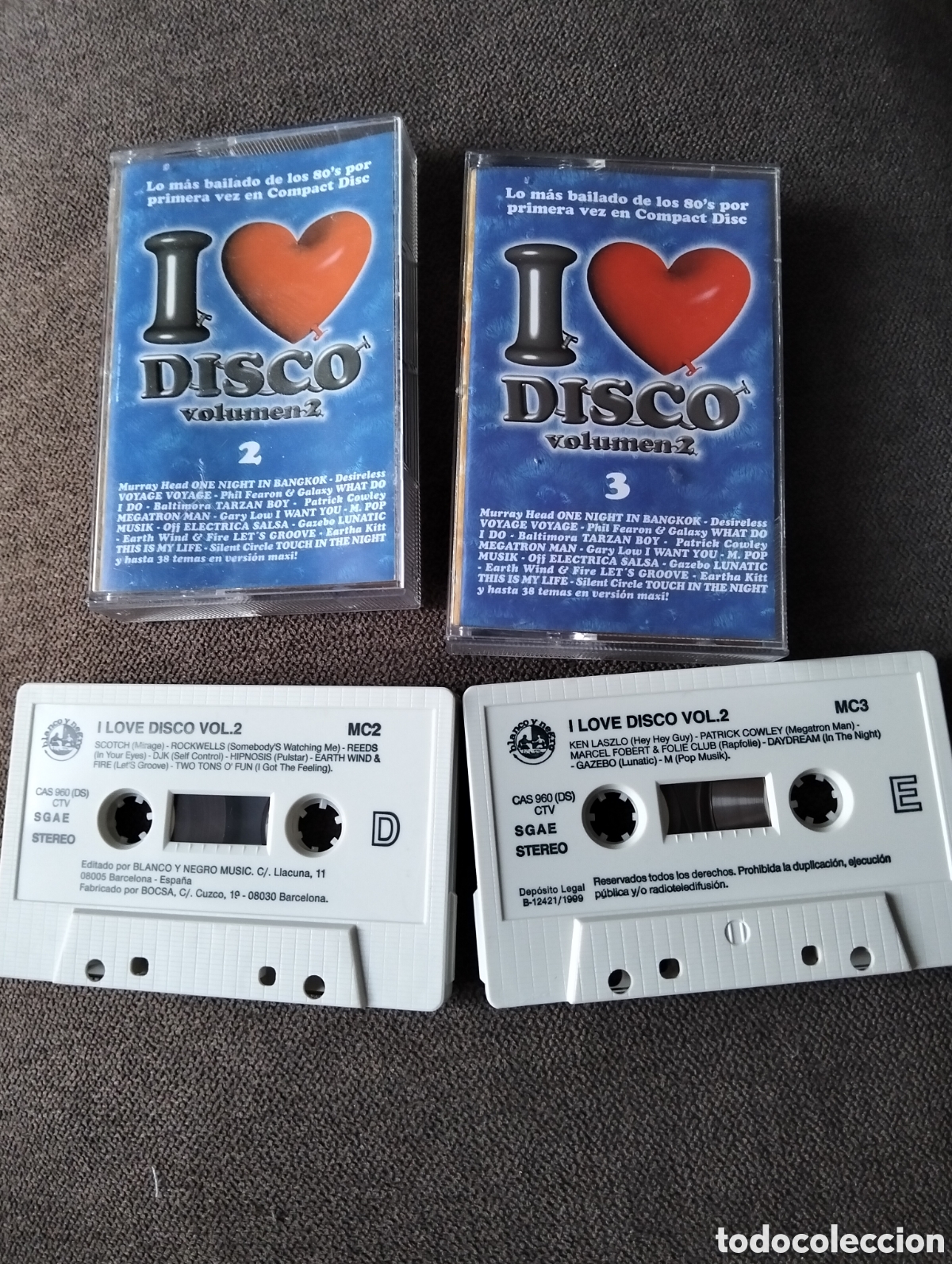 Casetes antiguos: O LOVE DISCO-2CASETES CINTA CASSETTE