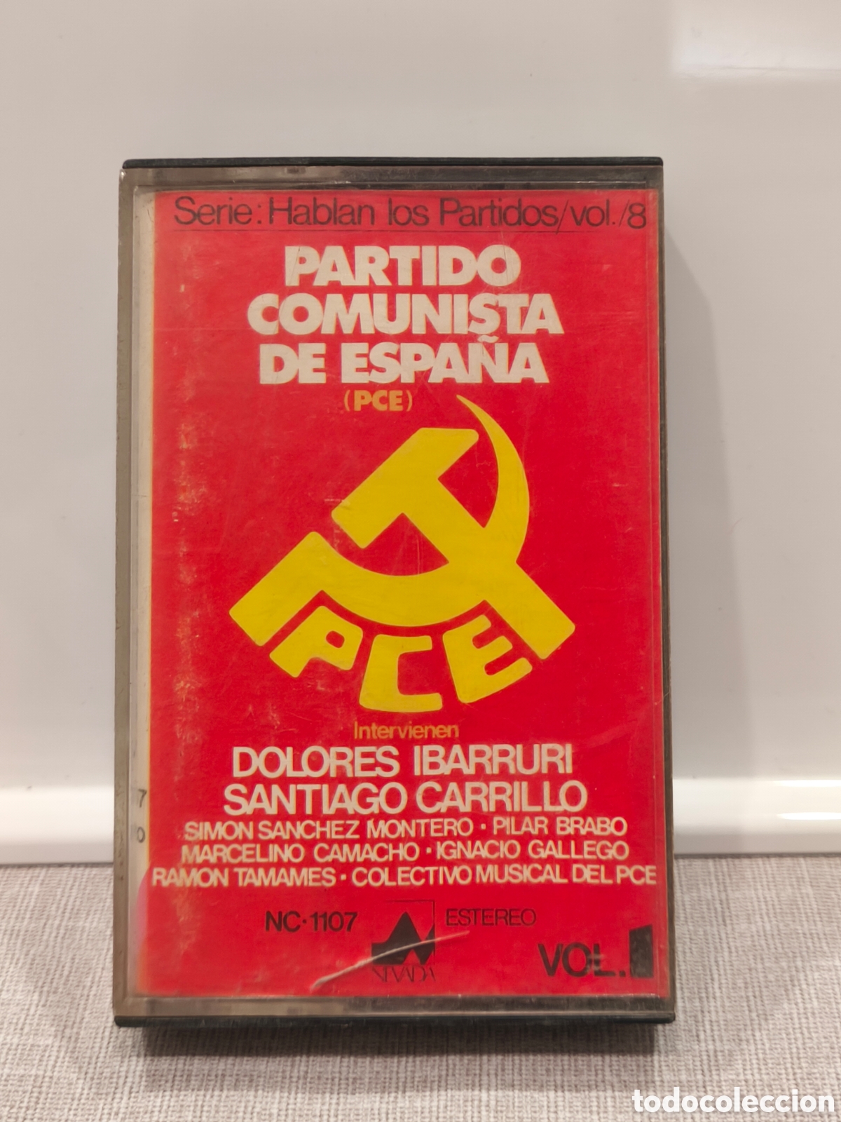 Casetes antiguos: Cassette Partido Comunista de Espa&ntilde;a (PCE)