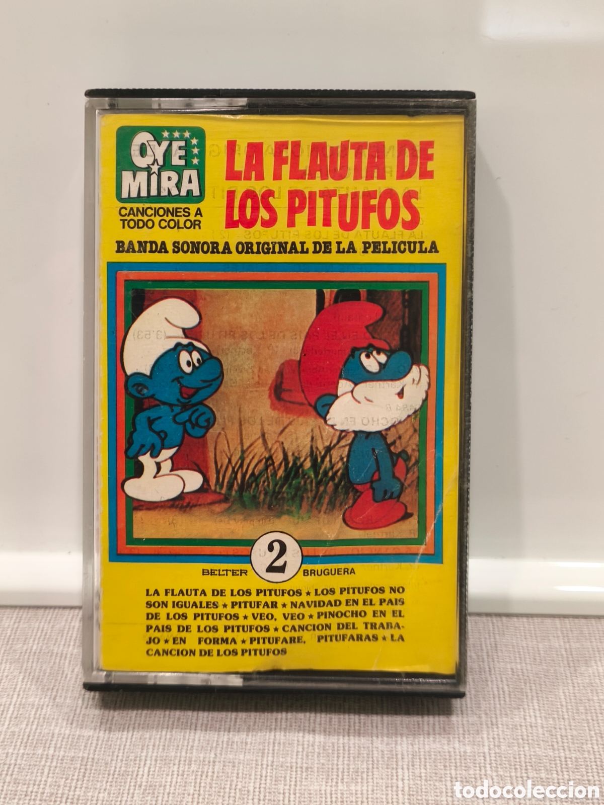 Casetes antiguos: La flauta de los Pitufos Cinta Casete