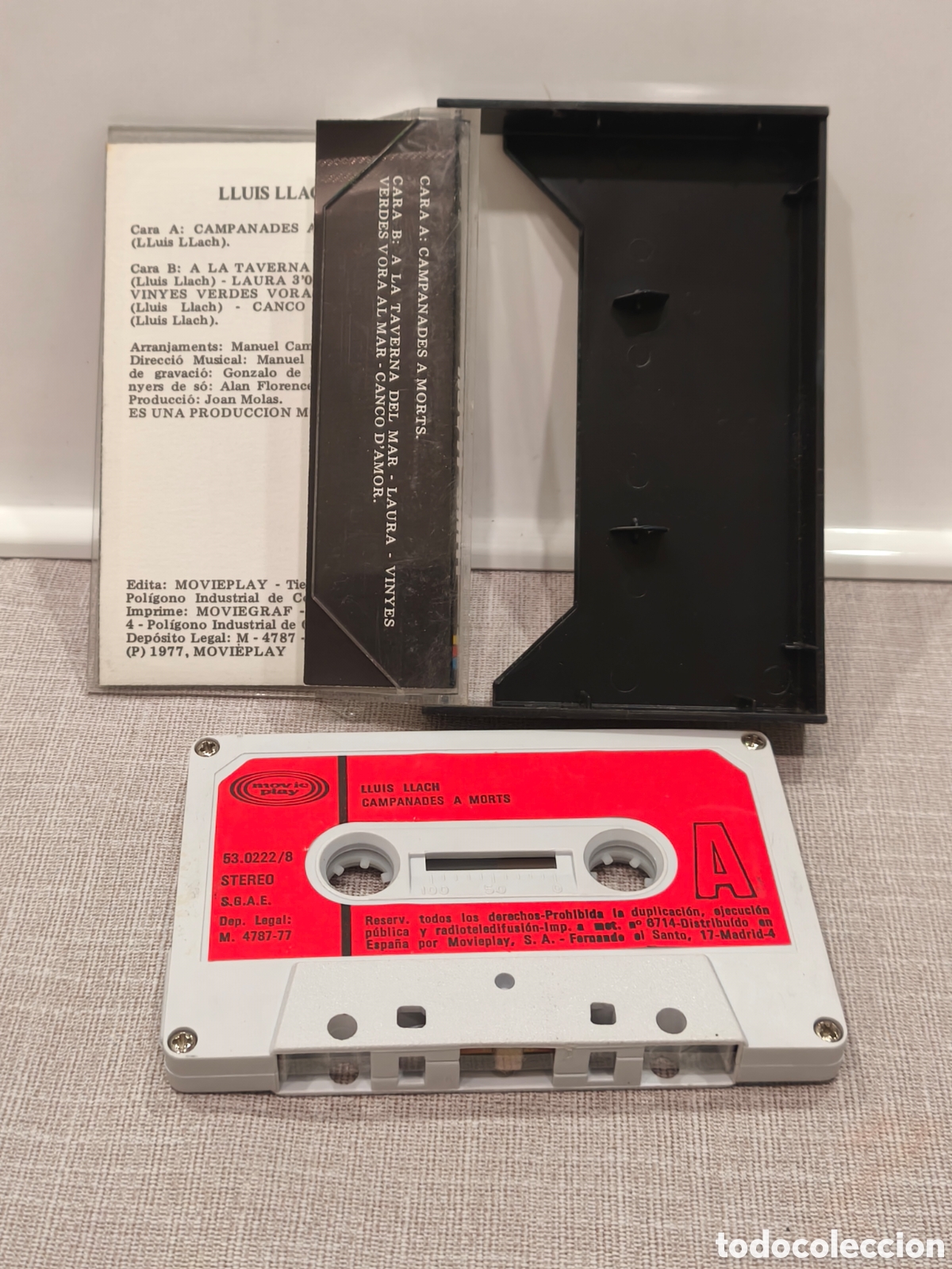 Casetes antiguos: Cinta cassette Llu&iacute;s Llach - Foto 4