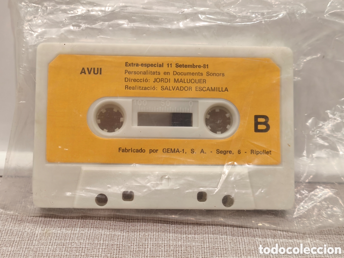 Casetes antiguos: Cinta cassette 11 de setembre 1981 - Foto 2