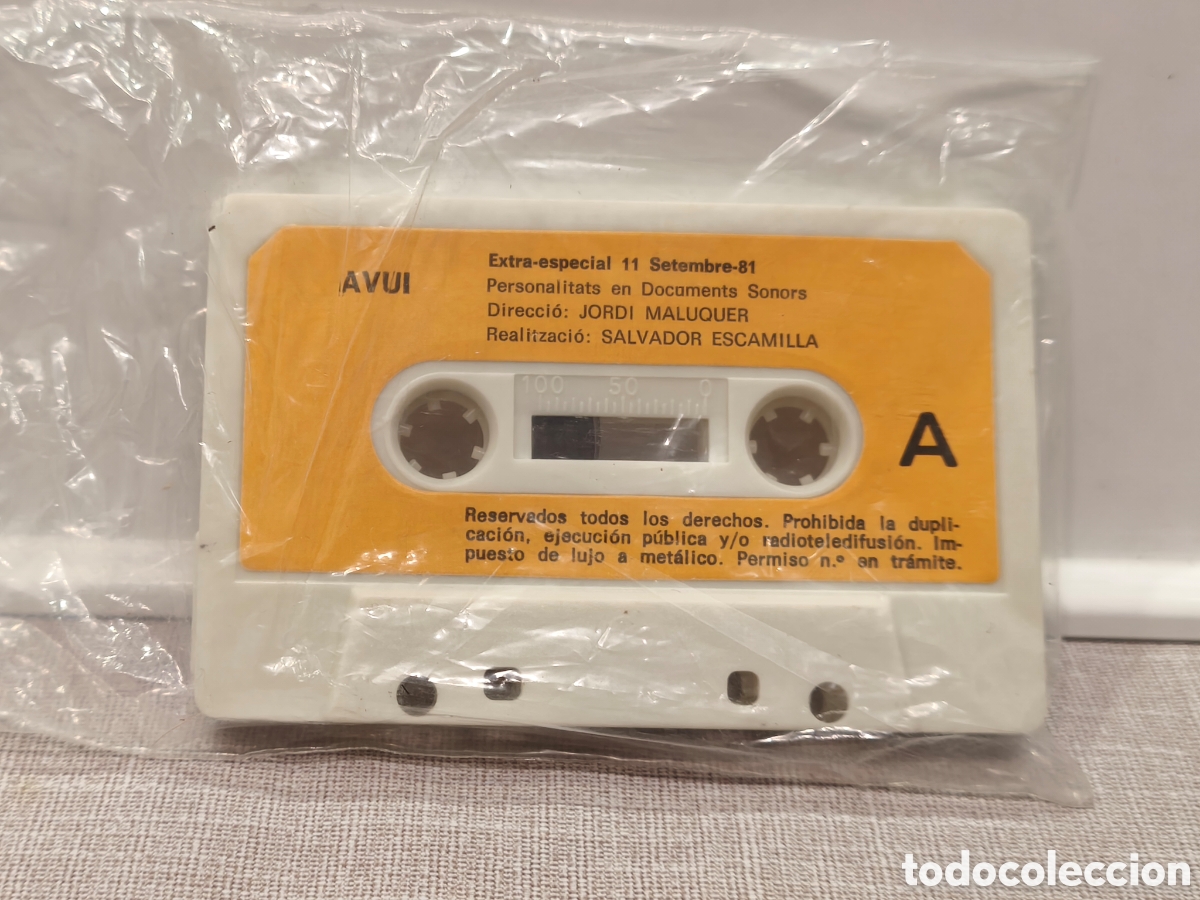 Casetes antiguos: Cinta cassette 11 de setembre 1981 - Foto 1