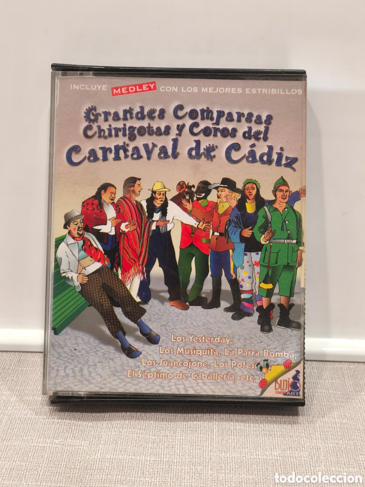 Casetes antiguos: Cinta cassette DOBLE comparsas, chirigotas... C&aacute;diz