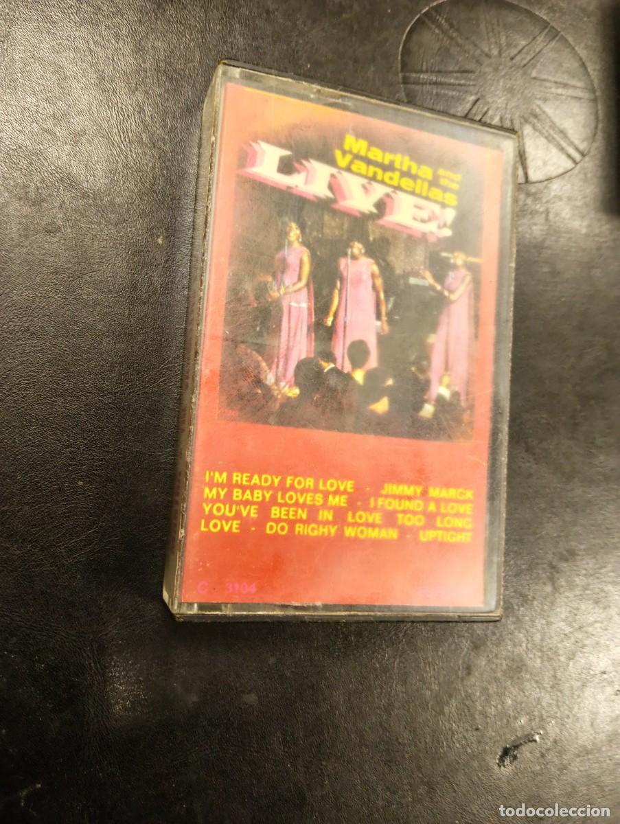 Casetes antiguos: CINTA CASET CASSETTE TAMLA MOTOWN - MARTHA & THE VANDELLAS LIVE - EN VIVO