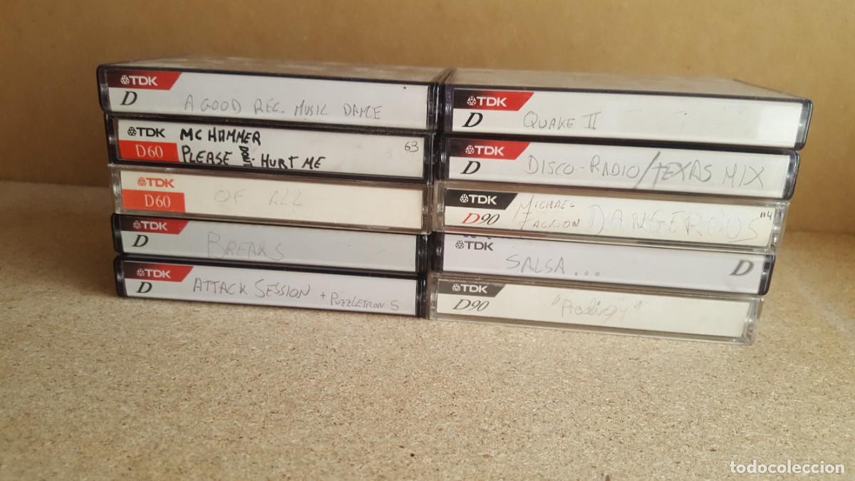Casetes antiguos: Lote cintas de m&uacute;sica en casete/cassette marca TDK grabadas
