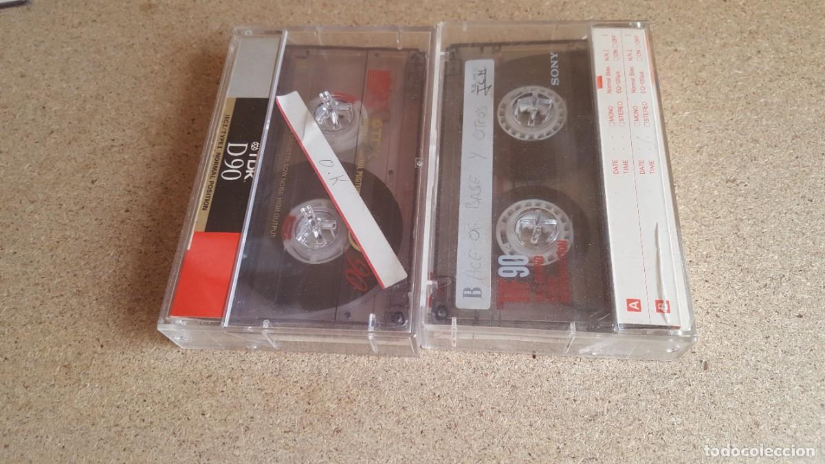 Casetes antiguos: 2 cintas de m&uacute;sica en casete/cassette grabadas