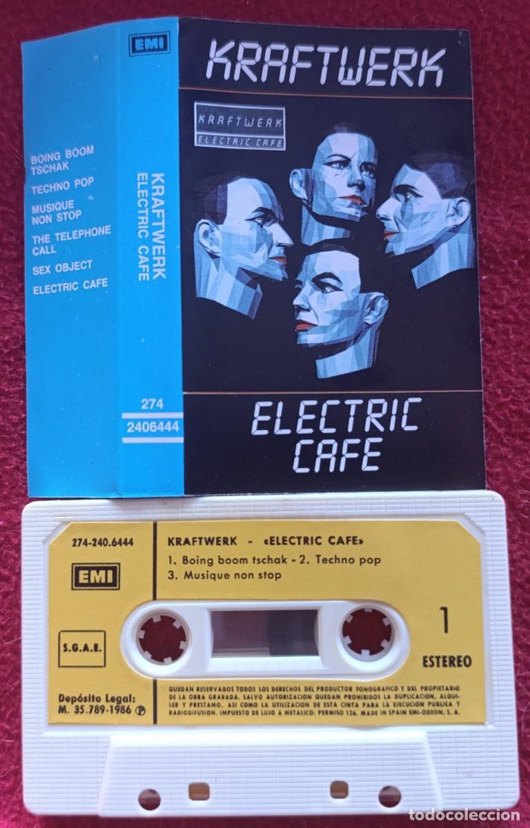 Casetes antiguos: KRAFTWERK &ndash; ELECTRIC CAFE CASSETTE 1986 RARA EDICION ESPA&Ntilde;OLA