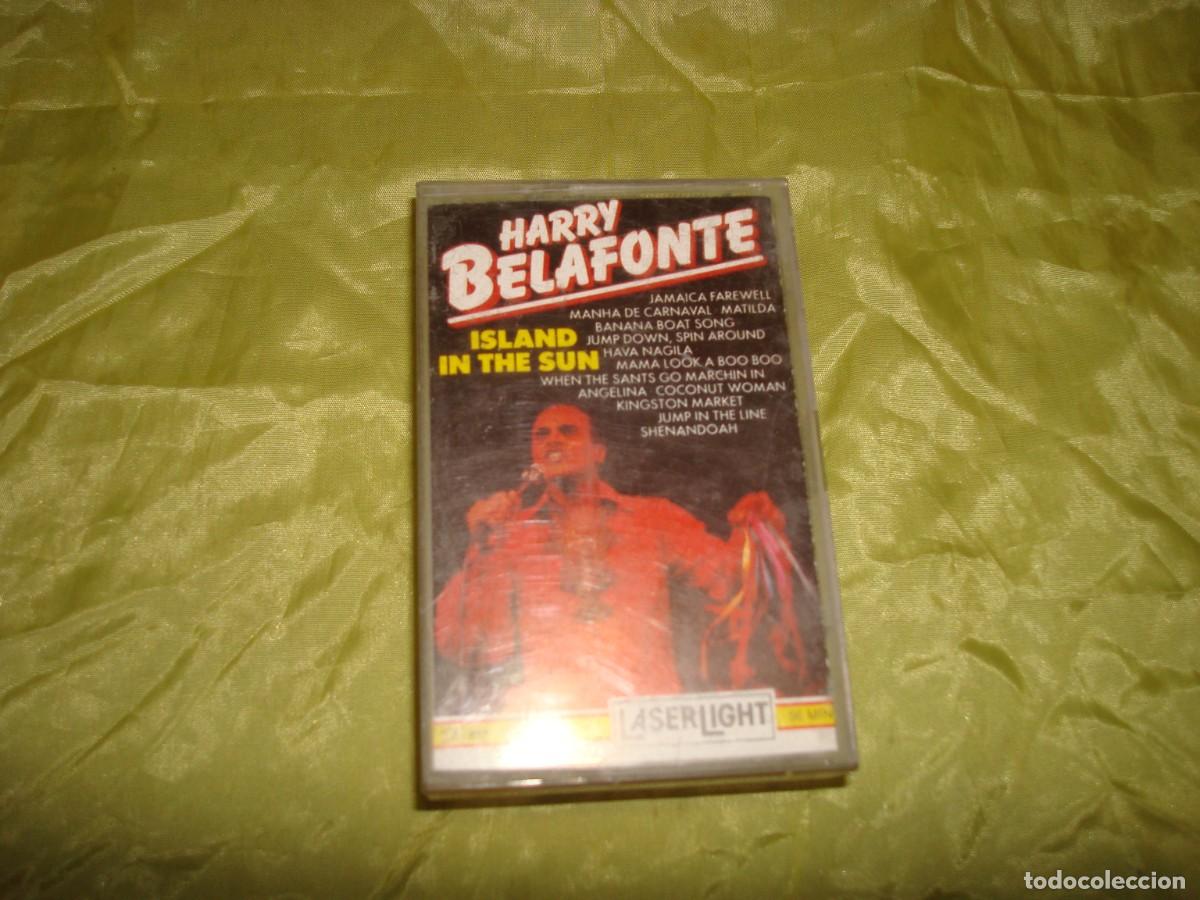 Casetes antiguos: HARRY BELAFONTE. ISLAND IN THE SUN. LASER LIGHT. CASETE