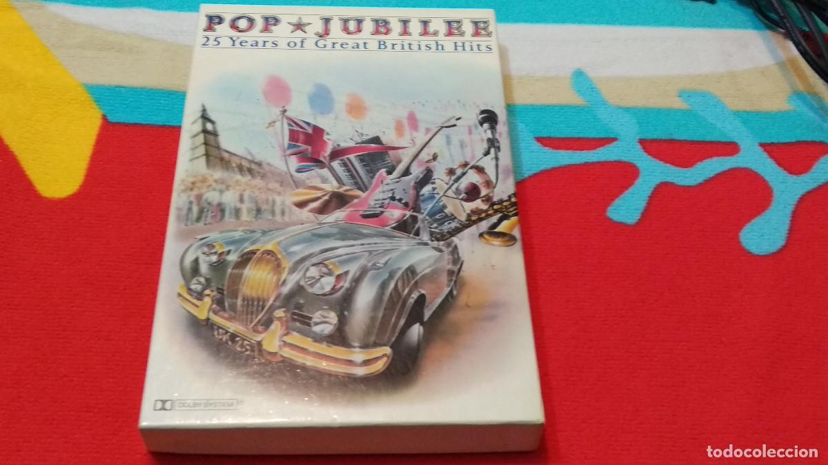 Casetes antiguos: Pop Jubilee - 25 Years Of Great British Hits -1983 Box Set 4XCASSETTE CASETE POP ROCK -VER CANCIONES