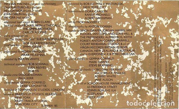Casetes antiguos: Simple Minds &ndash; Once Upon A Time (Cassette, Virgin ML 407350) - Foto 6