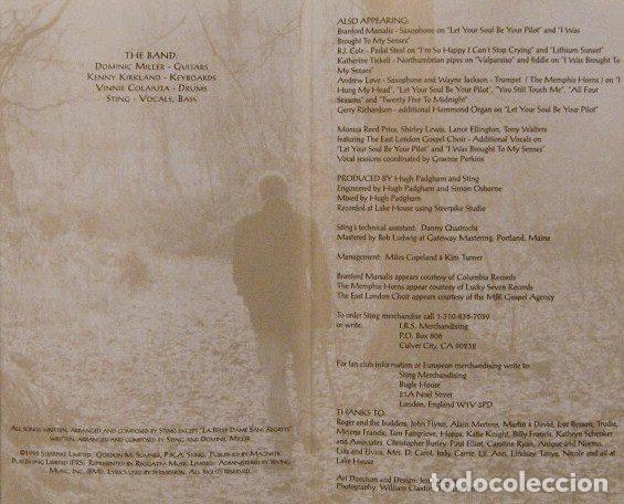 Casetes antiguos: Sting &ndash; Mercury Falling (Cassette, A&M Records 540 486 4) - Foto 3