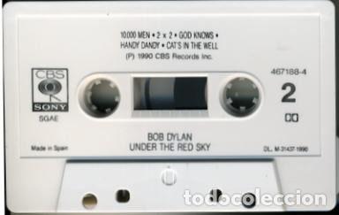 Casetes antiguos: Bob Dylan &ndash; Under The Red Sky (Cassette, CBS 467188 4) - Foto 4