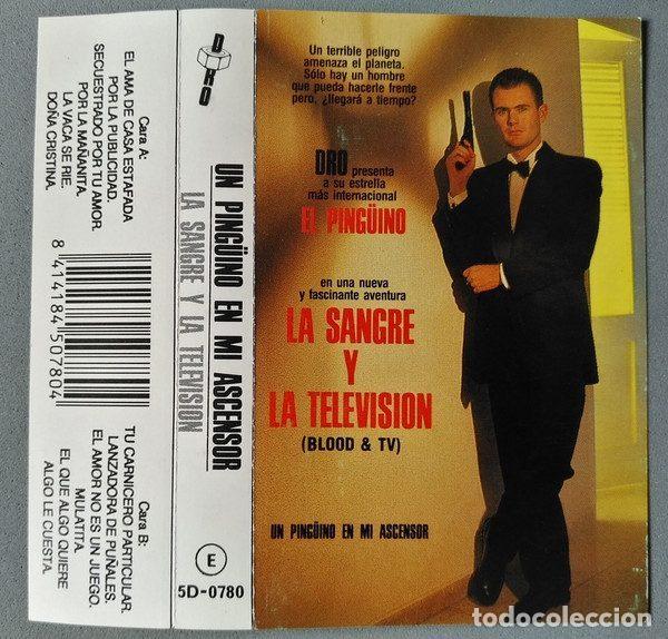 Casetes antiguos: Un Ping&uuml;ino En Mi Ascensor &ndash; La Sangre y La Televisi&oacute;n (Cassette, DRO 5D-0780)
