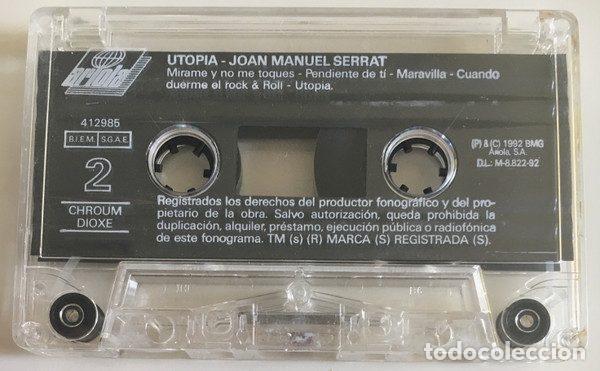 Casetes antiguos: Serrat &ndash; Utop&iacute;a (Cassette, Ariola 412985) - Foto 4