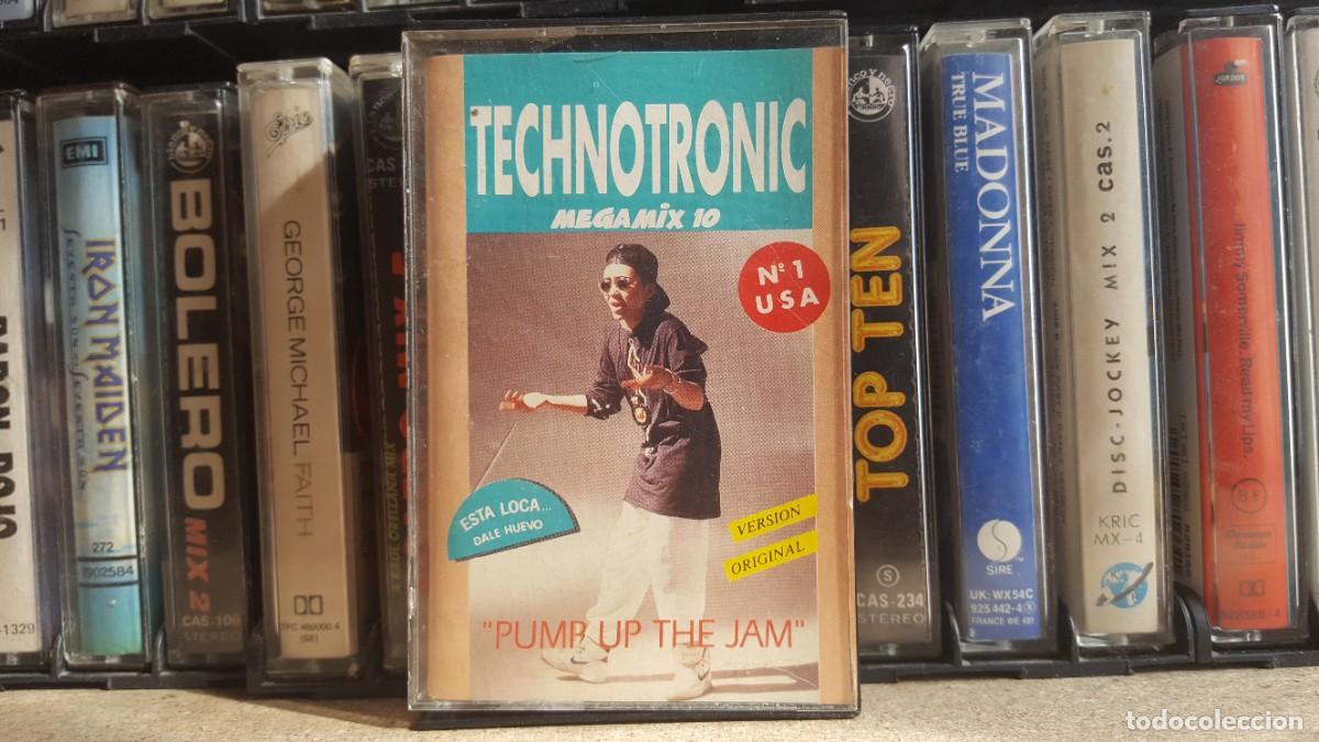 Casetes antiguos: Cinta de m&uacute;sica en casete/cassette original. Technotronic, megamix 10.
