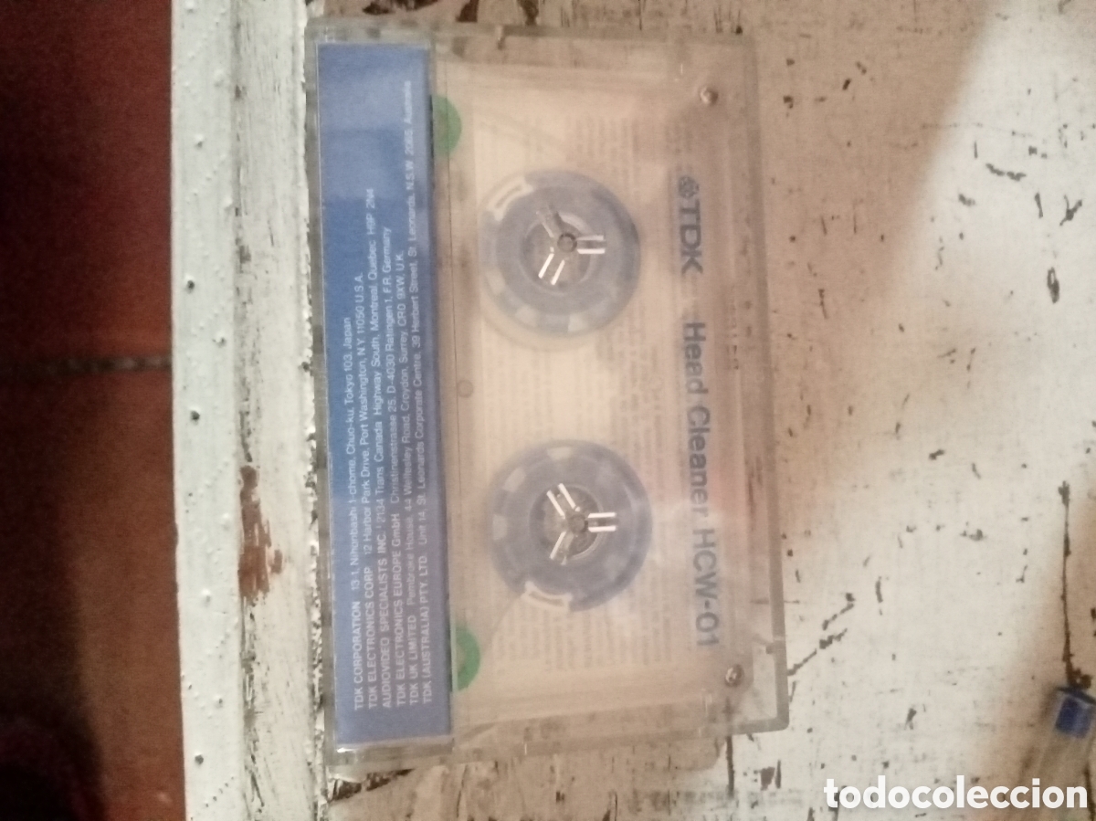 Casetes antiguos: casset tdk head cleaner HCW01
