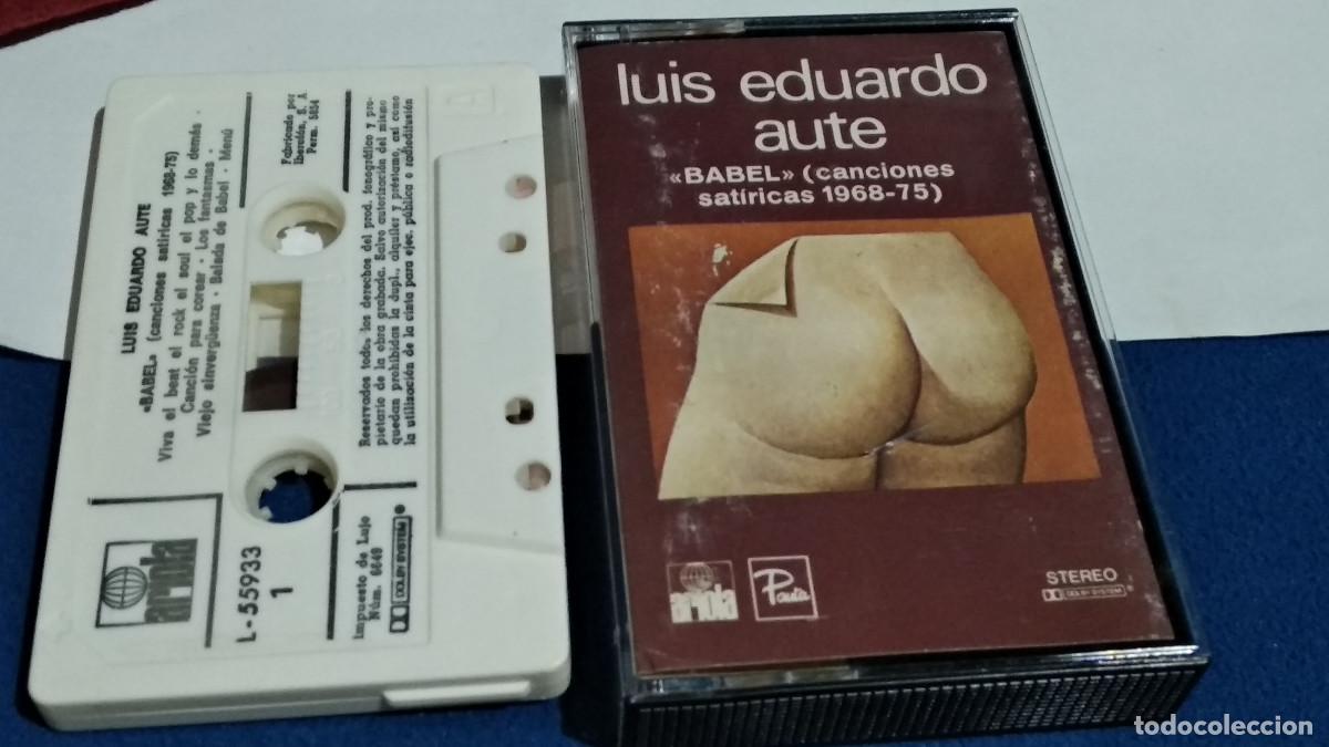 Casetes antiguos: Luis Eduardo Aute &ndash; Babel (Canciones Sat&iacute;ricas 1968-75)- CASETE CINTA CASSETTE 1976 ARIOLA